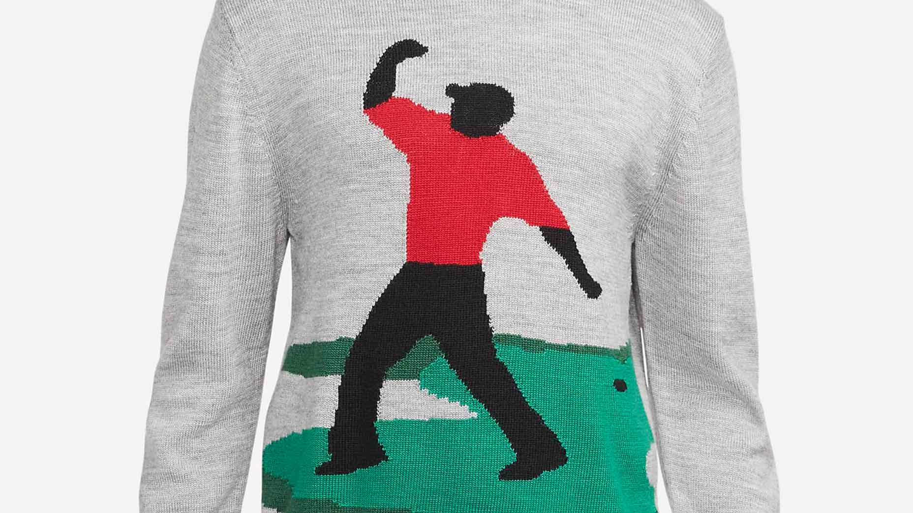 A Nike Tiger Woods fist pumping sweater Here s how to get one