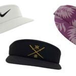 Three golf visors