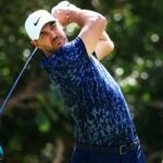 Brooks Koepka plays tee shot with driver during the 2021 World Wide Technology Championship at Mayakoba