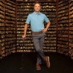 John K. Solheim, Ping chairman-to-be, standing guard over the company’s future — and its renowned Gold Putter Vault — at HQ.