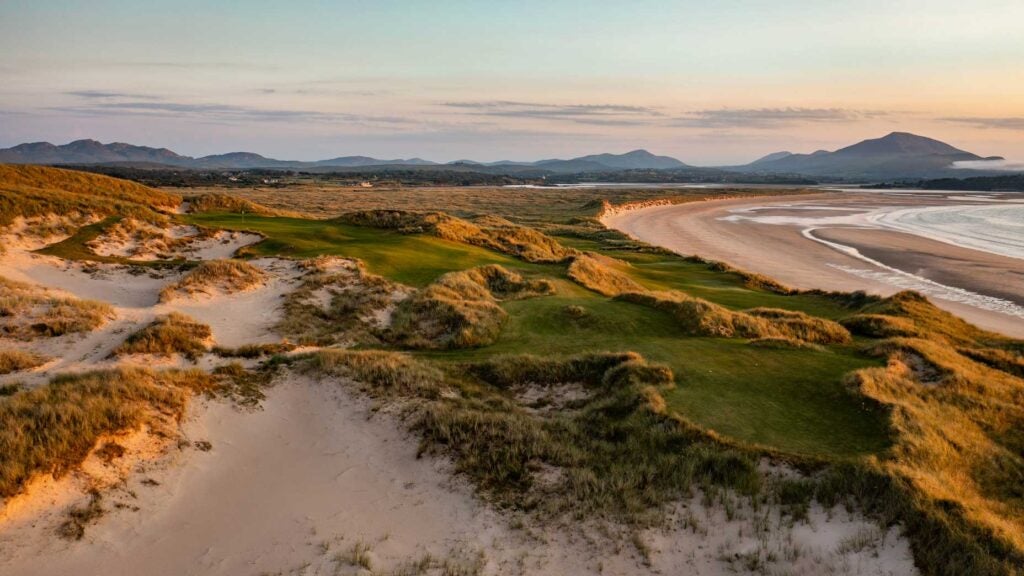 The 15th hole at St. Patrick's Links in Ireland.
