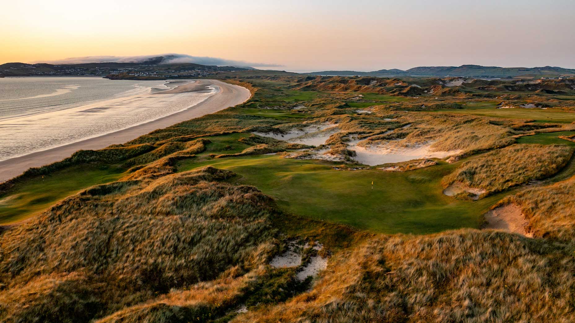 The 15th hole at St.  Patrick's Links in Ireland.