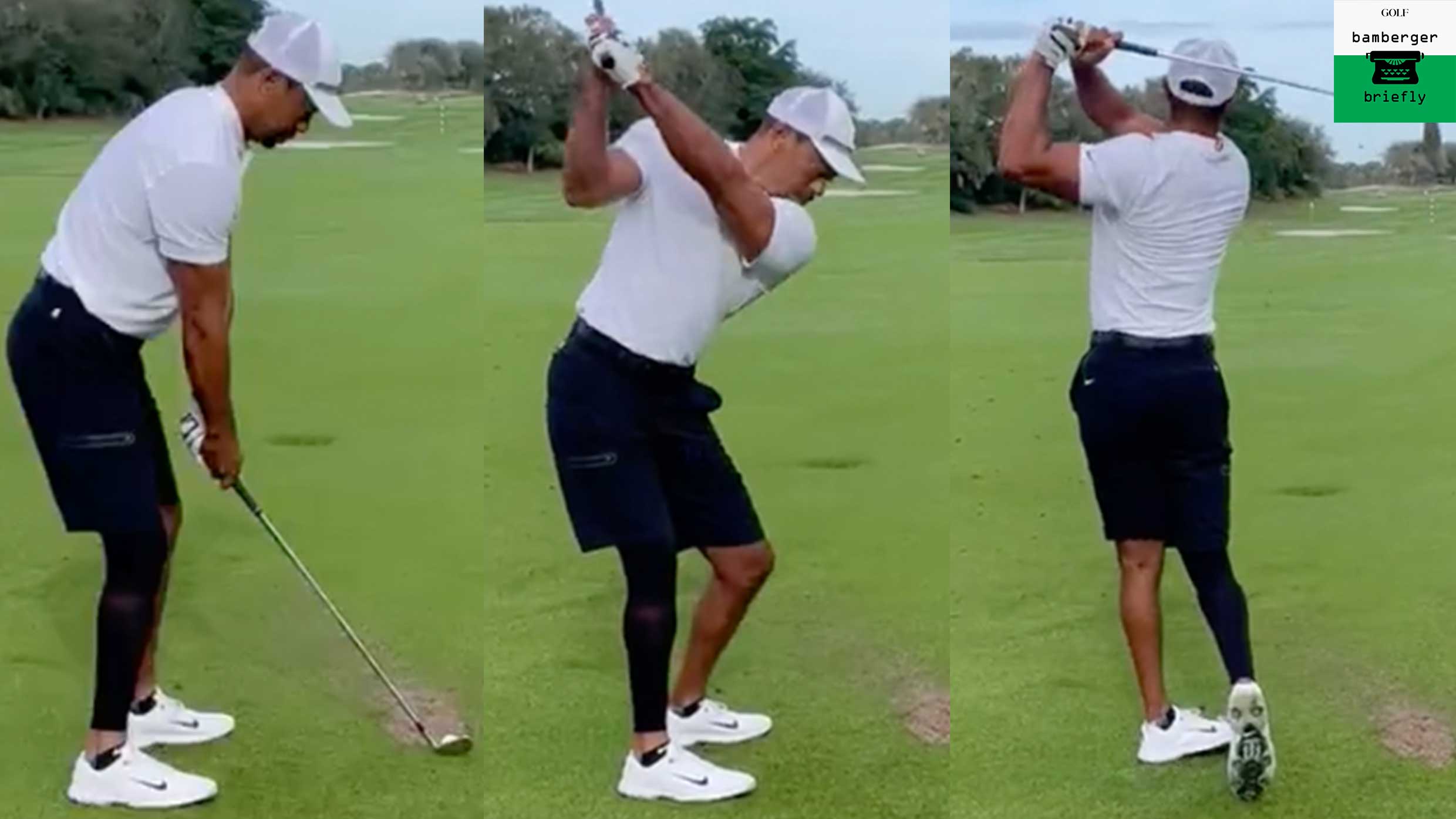 tiger woods swing video