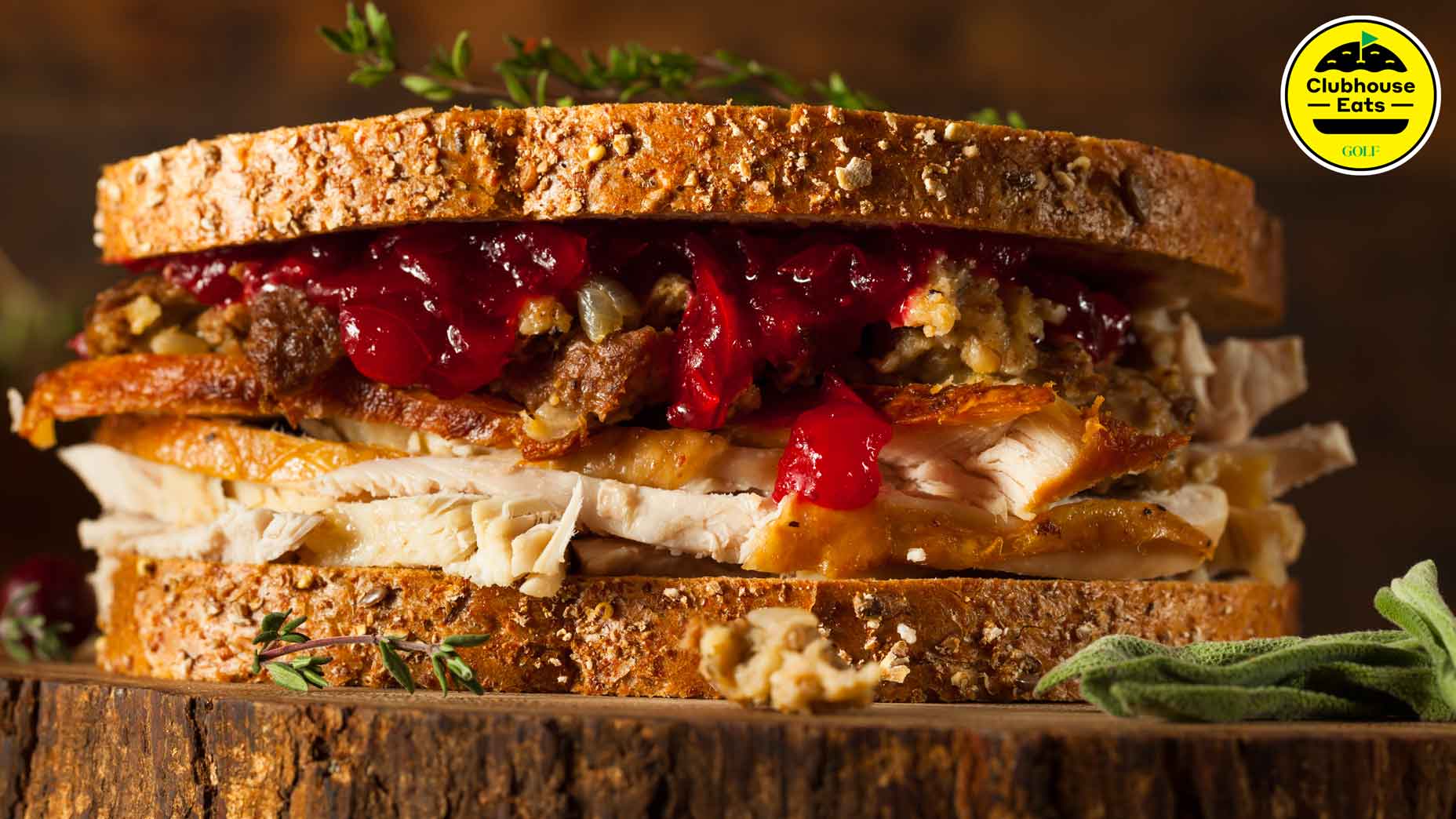 Thanksgiving leftover sandwich