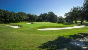 The 6th green at Yeamans Hall golf course in South Carolina