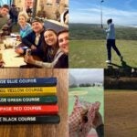 Collage of golf photos
