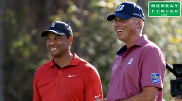 Tiger Woods and Matt Kuchar had plenty of time to chat during Sunday's final round at the PNC Championship.