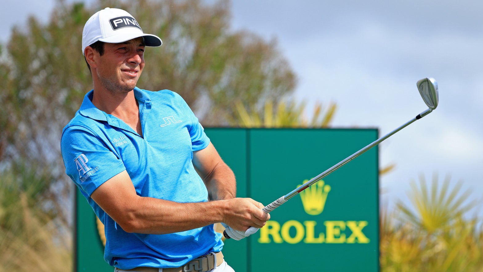 Winner's Bag Viktor Hovland at the 2021 Hero World Challenge