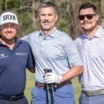 PGA Gira pro Graeme McDowell yet golf fans Jared Doerfler and his dad on golf course