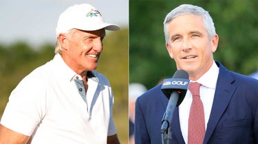 LIV Golf CEO Greg Norman and PGA Tour commissioner Jay Monahan seem to have their organizations on a collision course.