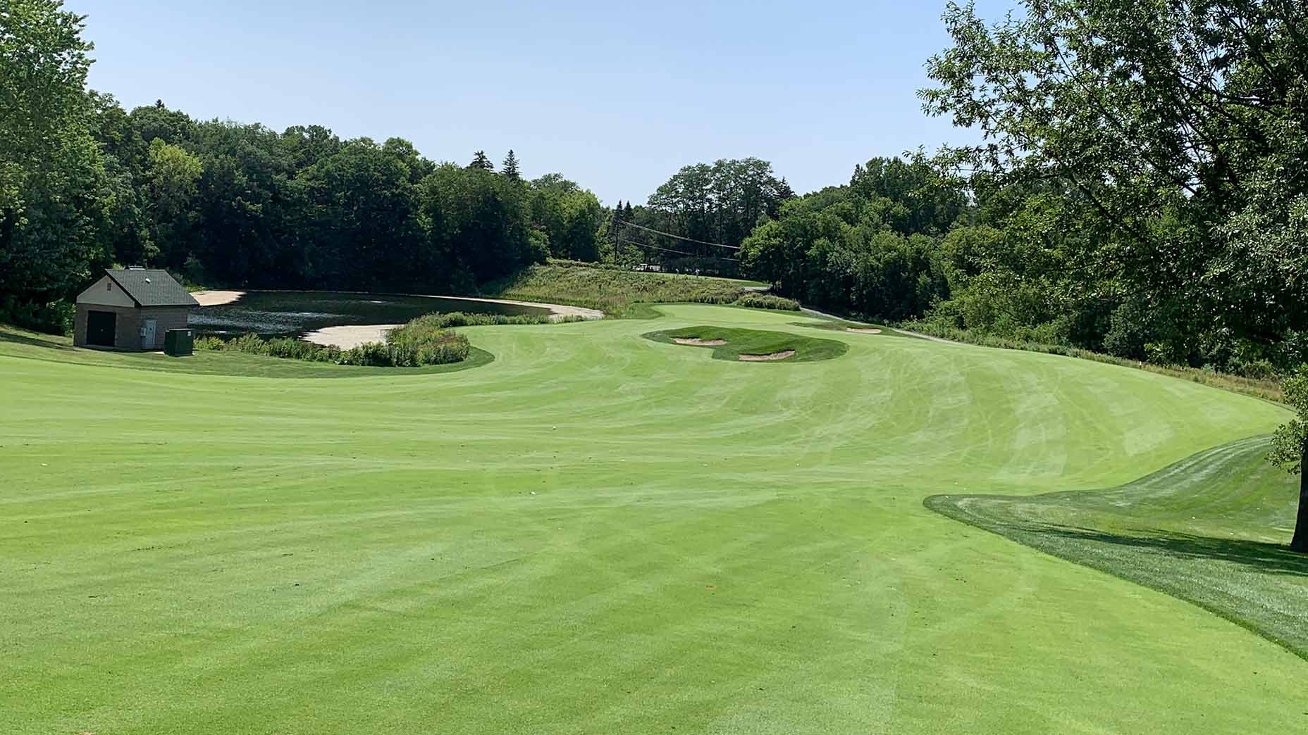 The 12th hole at Keller Golf Course.