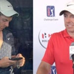 rory mcilroy with torn shirt