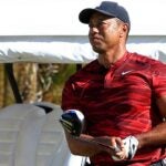 Tiger Woods practices on rnage of 2021 Hero World Challenge