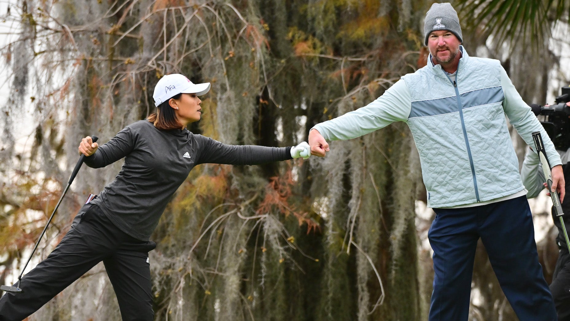Danielle Kang and Derek Lowe won their respective divisions at the Hilton Vacations Tournament of Champions.