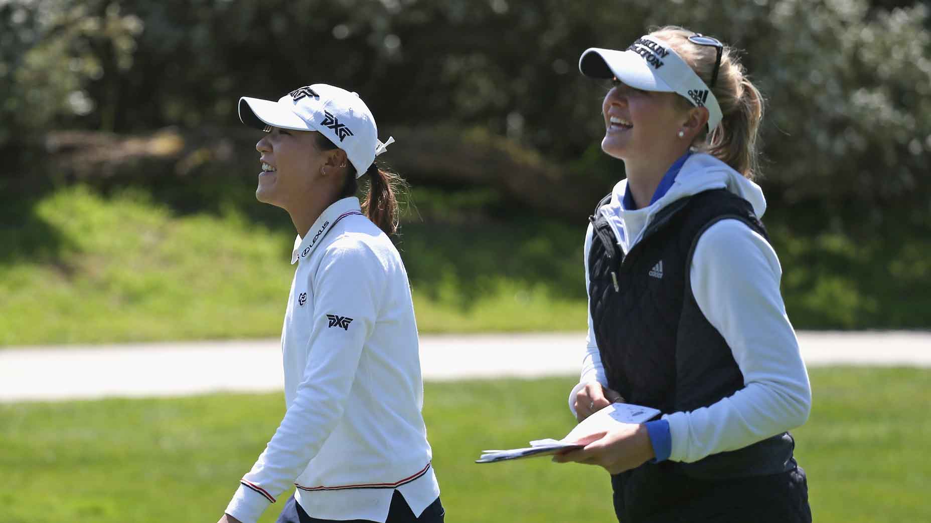 Jessica Korda and Lydia Ko