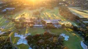 The Australian Golf Center is now finished, and Sandy Golf Links extends around.