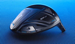 Mizuno's ST-X 220 driver, which has a 20-gram weight in the back/heel position to make it more forgiving, higher launching and draw biased.