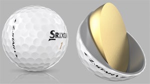 Srixon Z-Star golf ball construction and core.