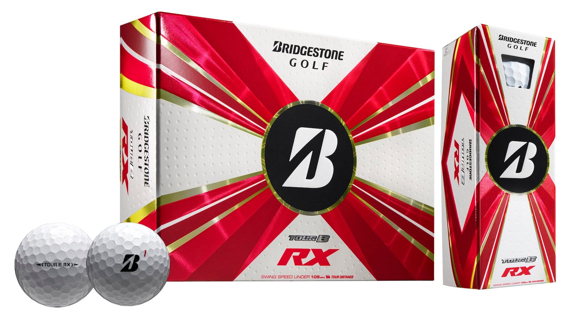 Bridgestone's Tour B X, Tour B XS, Tour B RX and Tour B RXS golf balls