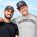 Abraham Ancer and Mark Wahlberg, photographed in Beverly Hills, Calif., on Sept. 20, 2021.