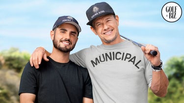 Abraham Ancer and Mark Wahlberg, photographed in Beverly Hills, Calif., on Sept. 20, 2021.