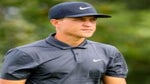 Cameron Champ walks golf course during 2021 Northern Trust at Liberty National