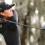 Danielle Kang hits a shot during the first round of the Hilton Grand Vacations Tournament of Champions on Thursday in Orlando.