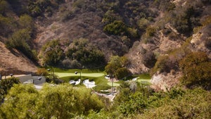 Mark Wahlberg's backyard golf spread