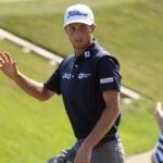 Will Zalatoris waves to crowd during 2021 PGA Championship