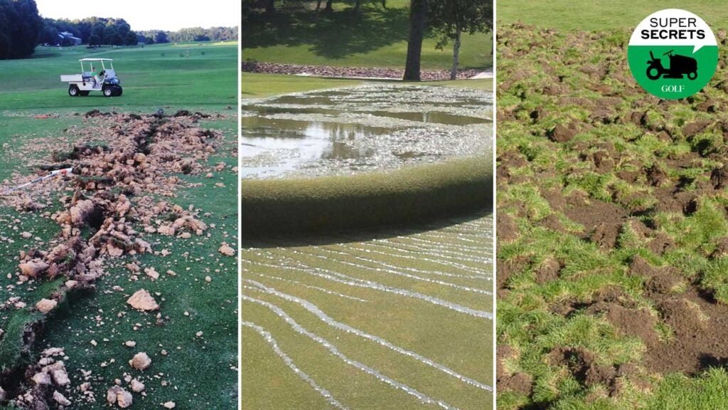 bizarre golf course maintenance issues
