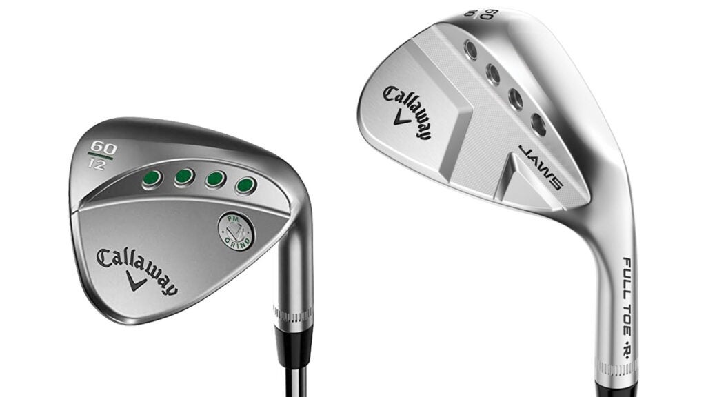 Two new callaway wedges on white background