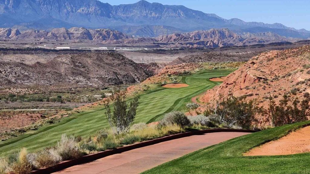 A golf hole in Hurricane, Utah