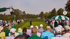 The 1st tee at Augusta National during the Masters.
