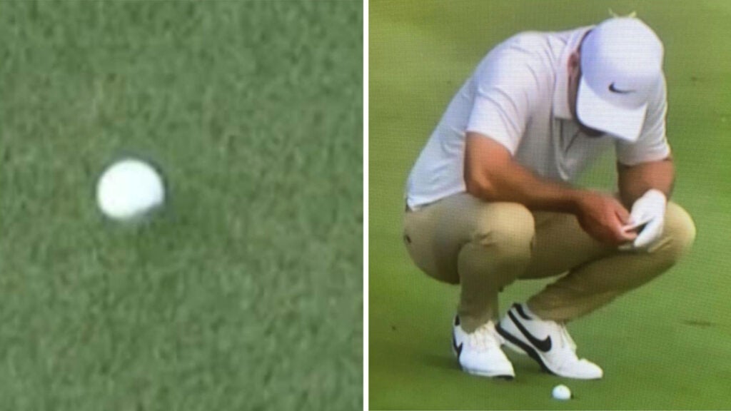 paul casey assesses plugged lie at players