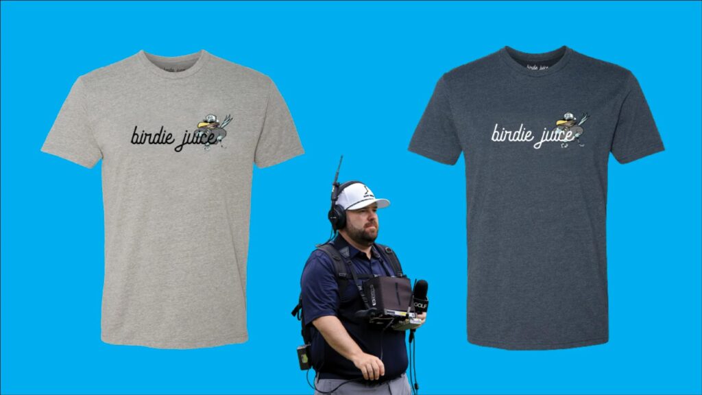 Colt Knost and Birdie Juice t-shirts