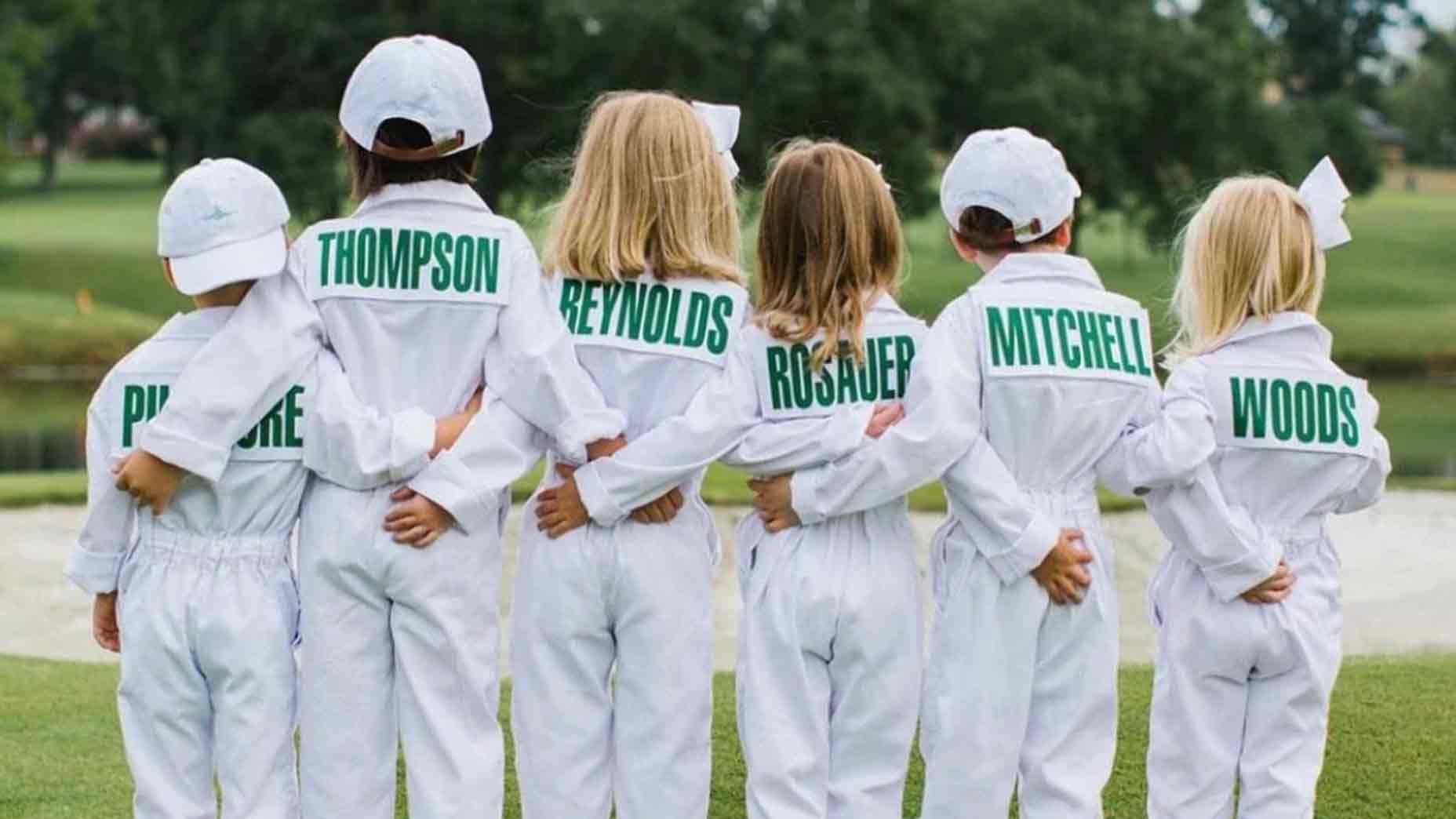 This caddie jumpsuit for kids is the ultimate Masters outfit