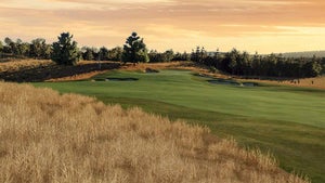 The rendering of the 5th hole at Sedge Valley.