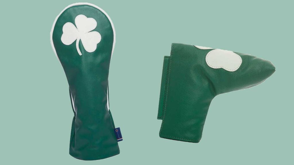 Stitch shamrock head covers