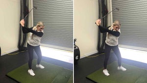 Two top-of-backswing images