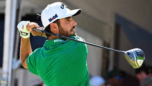 Abraham Ancer hits driver during 2022 WGC-Dell Technologies Match Play
