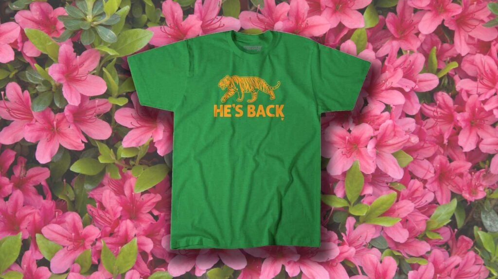 Tiger "He's Back" t-shirt