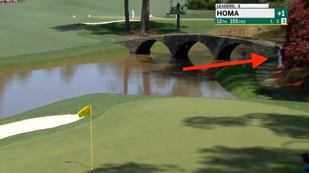 max homa on 12th hole at augusta national