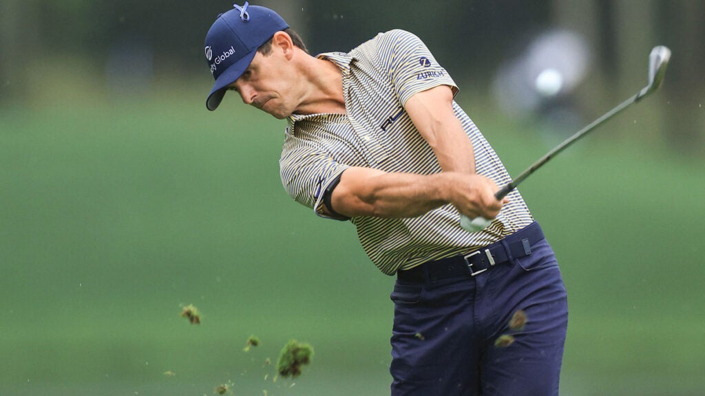 Billy Horschel makes golf shot during PGA Tour event