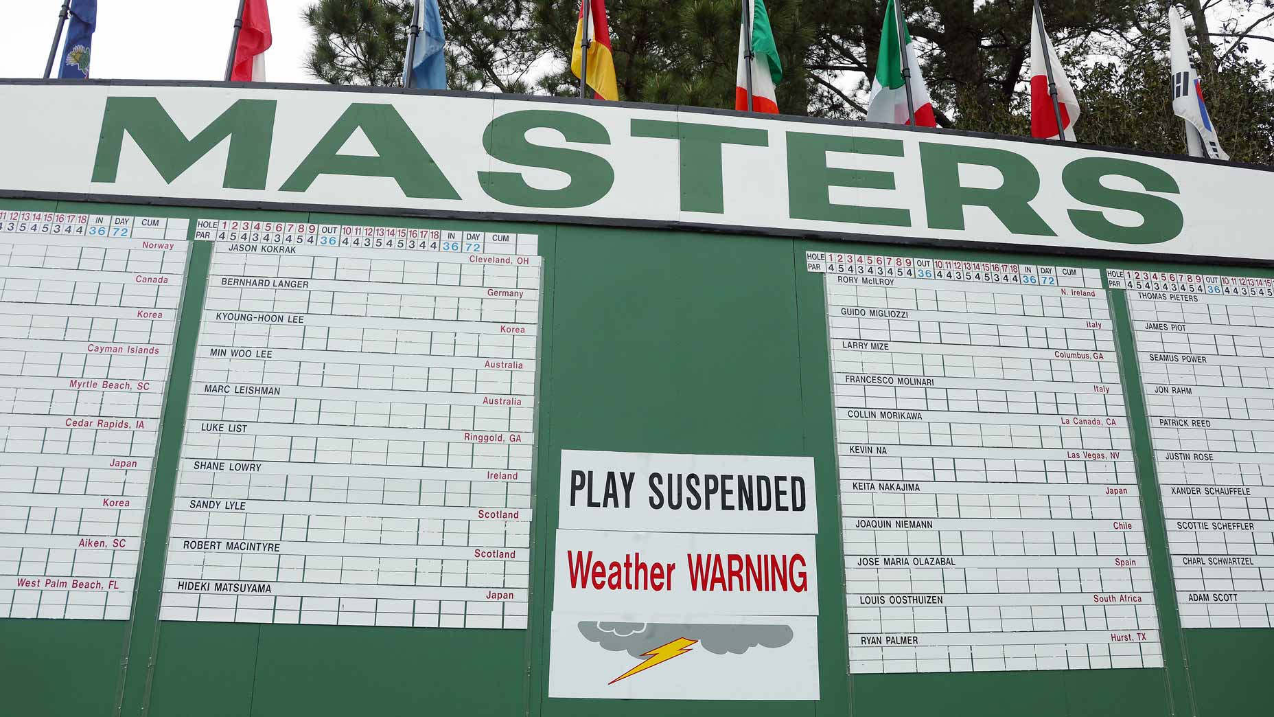 2022 Masters weather More rain expected Wednesday at Augusta