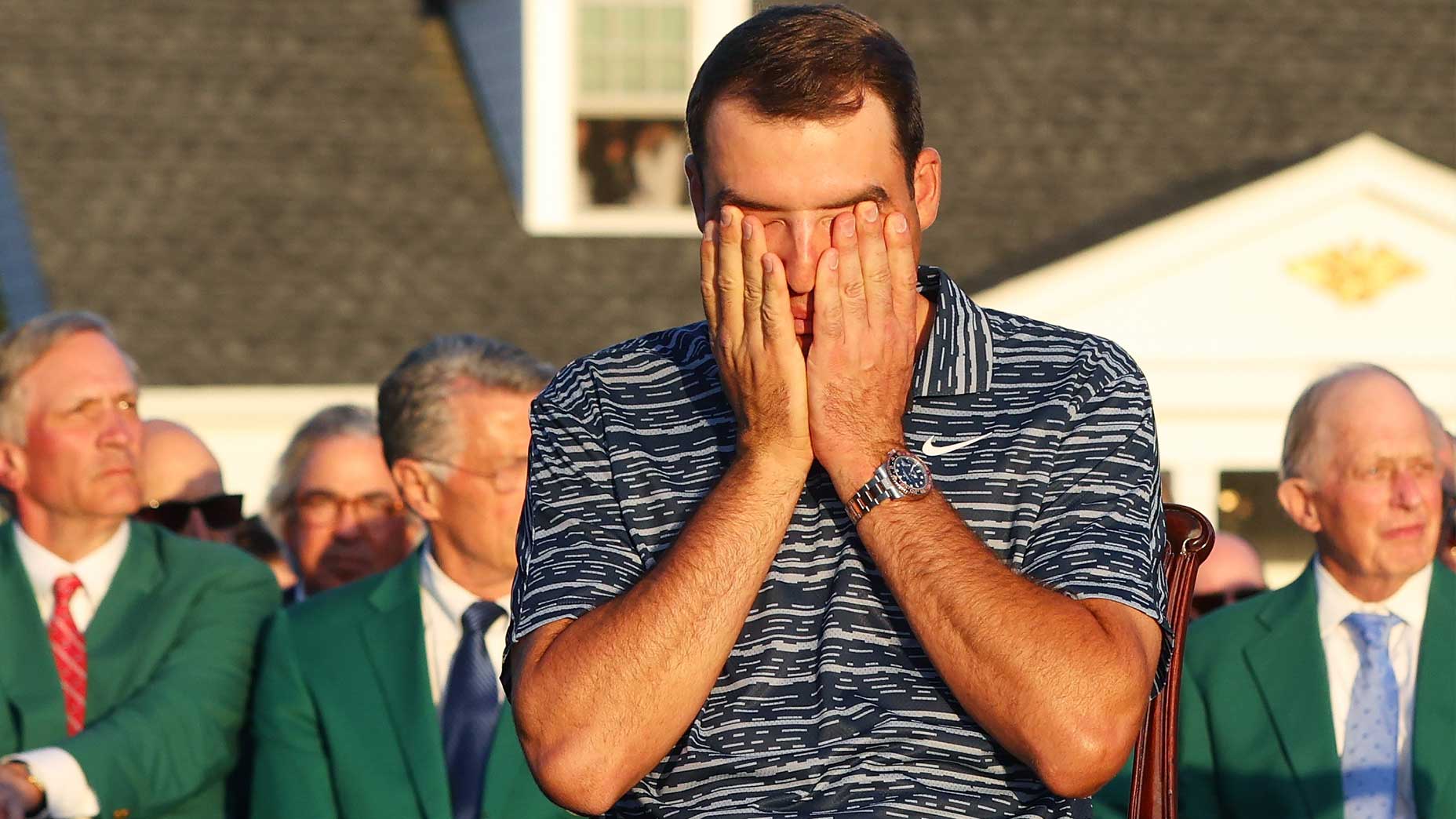 scottie scheffler cries masters