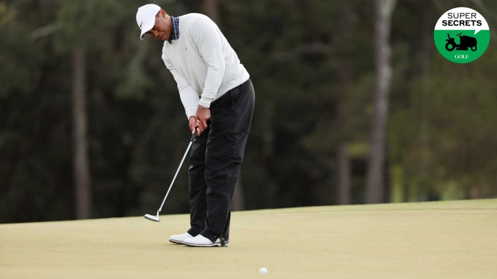 tiger woods putting in third round at masters