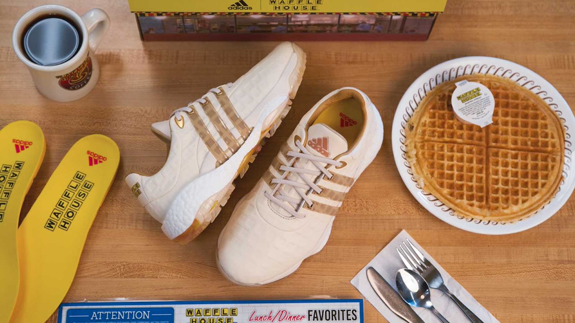 Adidas and Waffle House join forces to cook up limited-edition golf shoe