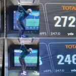 man takes golf lesson with numbers