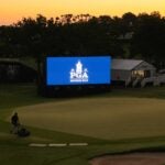 Workers prepare Southern Hills golf course for 2022 PGA Championship in the dark