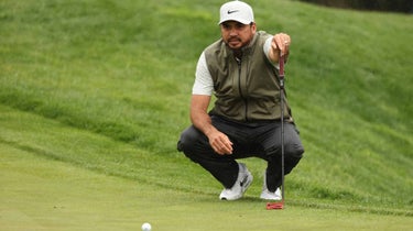 Jason Day and his putter at the Wells Fargo Championship.